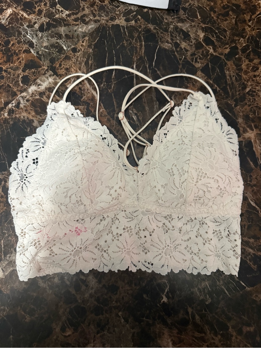 PINK Victoria's Secret Lace Strappy Bralette